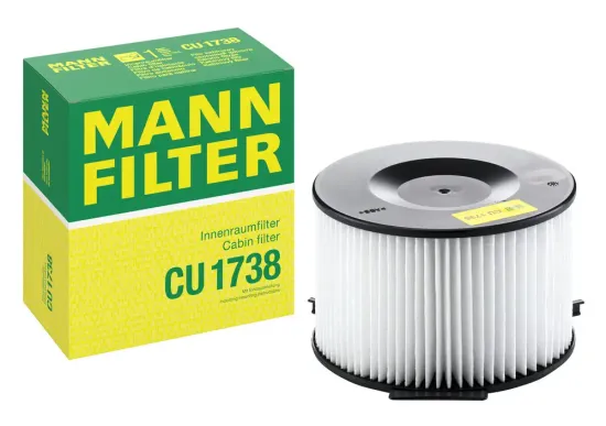 Filter, Innenraumluft Motorraum, Lufteinlass links MANN-FILTER CU 1738 Bild Filter, Innenraumluft Motorraum, Lufteinlass links MANN-FILTER CU 1738