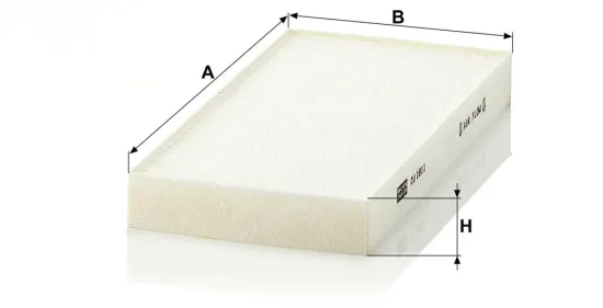 Filter, Innenraumluft hinter dem Handschuhfach MANN-FILTER CU 1811-2 Bild Filter, Innenraumluft hinter dem Handschuhfach MANN-FILTER CU 1811-2