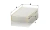 Filter, Innenraumluft unterhalb des Handschuhfaches MANN-FILTER CU 1823 Bild Filter, Innenraumluft unterhalb des Handschuhfaches MANN-FILTER CU 1823
