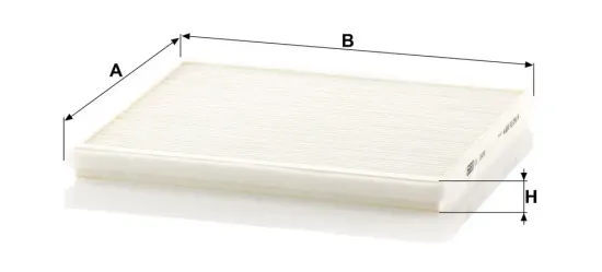 Filter, Innenraumluft hinter dem Handschuhfach MANN-FILTER CU 1828 Bild Filter, Innenraumluft hinter dem Handschuhfach MANN-FILTER CU 1828