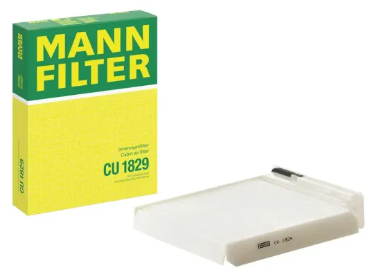 Filter, Innenraumluft hinter dem Handschuhfach MANN-FILTER CU 1829 Bild Filter, Innenraumluft hinter dem Handschuhfach MANN-FILTER CU 1829