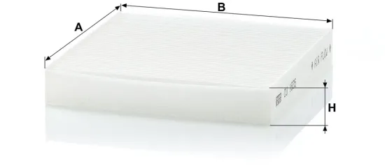 Filter, Innenraumluft hinter dem Handschuhfach MANN-FILTER CU 1835 Bild Filter, Innenraumluft hinter dem Handschuhfach MANN-FILTER CU 1835