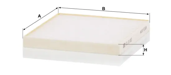 Filter, Innenraumluft hinter dem Handschuhfach MANN-FILTER CU 18 002 Bild Filter, Innenraumluft hinter dem Handschuhfach MANN-FILTER CU 18 002