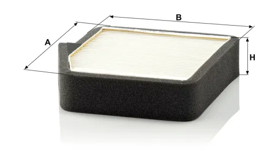Filter, Innenraumluft MANN-FILTER CU 19 002 Bild Filter, Innenraumluft MANN-FILTER CU 19 002