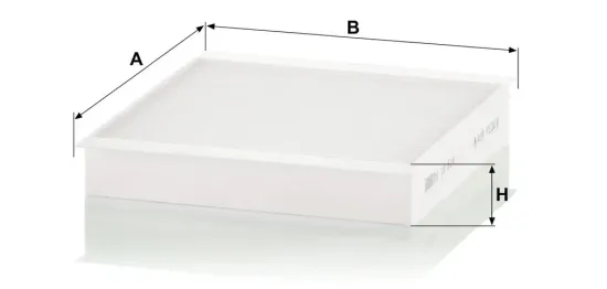 Filter, Innenraumluft Motorraum Beifahrerseite, unter der Wasserkastenabdeckung MANN-FILTER CU 19 014 Bild Filter, Innenraumluft Motorraum Beifahrerseite, unter der Wasserkastenabdeckung MANN-FILTER CU 19 014