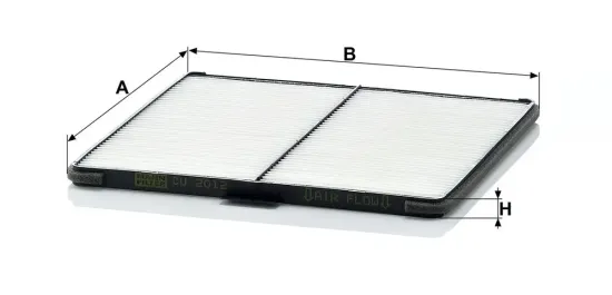 Filter, Innenraumluft hinter dem Handschuhfach MANN-FILTER CU 2012 Bild Filter, Innenraumluft hinter dem Handschuhfach MANN-FILTER CU 2012