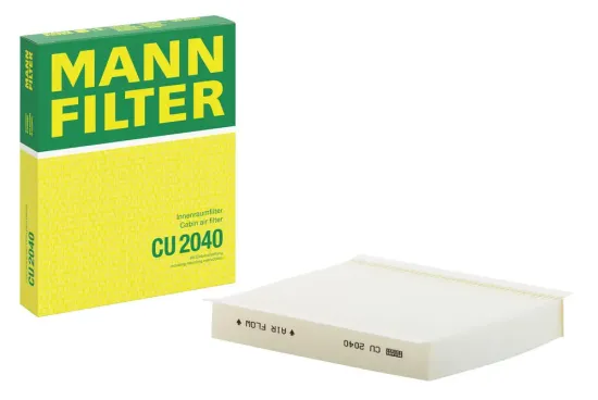 Filter, Innenraumluft hinter dem Handschuhfach MANN-FILTER CU 2040 Bild Filter, Innenraumluft hinter dem Handschuhfach MANN-FILTER CU 2040