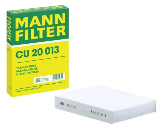 Filter, Innenraumluft hinter dem Handschuhfach MANN-FILTER CU 20 013 Bild Filter, Innenraumluft hinter dem Handschuhfach MANN-FILTER CU 20 013