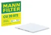 Filter, Innenraumluft MANN-FILTER CU 20 072 Bild Filter, Innenraumluft MANN-FILTER CU 20 072