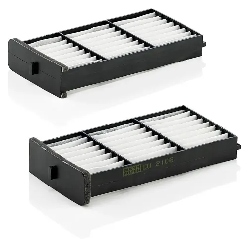 Filter, Innenraumluft hinter dem Handschuhfach MANN-FILTER CU 2106-2 Bild Filter, Innenraumluft hinter dem Handschuhfach MANN-FILTER CU 2106-2