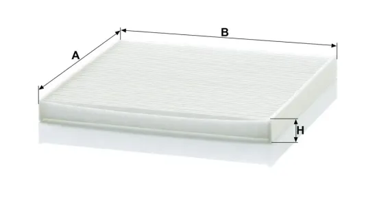 Filter, Innenraumluft hinter dem Handschuhfach MANN-FILTER CU 2131 Bild Filter, Innenraumluft hinter dem Handschuhfach MANN-FILTER CU 2131