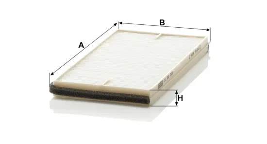 Filter, Innenraumluft hinter dem Handschuhfach MANN-FILTER CU 22 002-2 Bild Filter, Innenraumluft hinter dem Handschuhfach MANN-FILTER CU 22 002-2