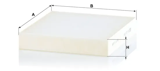 Filter, Innenraumluft hinter dem Handschuhfach MANN-FILTER CU 22 034 Bild Filter, Innenraumluft hinter dem Handschuhfach MANN-FILTER CU 22 034
