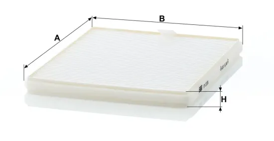 Filter, Innenraumluft unterhalb des Handschuhfaches MANN-FILTER CU 2326 Bild Filter, Innenraumluft unterhalb des Handschuhfaches MANN-FILTER CU 2326