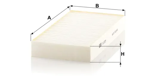 Filter, Innenraumluft Motorraum, hinter dem Waschwasserbehälter MANN-FILTER CU 2329 Bild Filter, Innenraumluft Motorraum, hinter dem Waschwasserbehälter MANN-FILTER CU 2329
