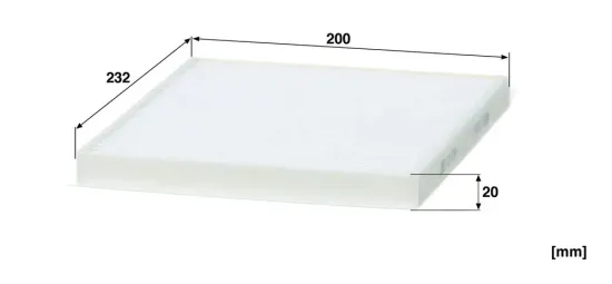 Filter, Innenraumluft hinter dem Handschuhfach MANN-FILTER CU 2330 Bild Filter, Innenraumluft hinter dem Handschuhfach MANN-FILTER CU 2330