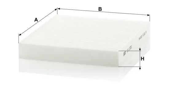 Filter, Innenraumluft unterhalb des Handschuhfaches MANN-FILTER CU 2351 Bild Filter, Innenraumluft unterhalb des Handschuhfaches MANN-FILTER CU 2351