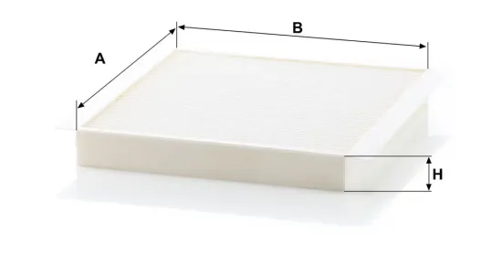 Filter, Innenraumluft hinter dem Handschuhfach MANN-FILTER CU 2356 Bild Filter, Innenraumluft hinter dem Handschuhfach MANN-FILTER CU 2356