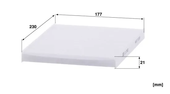 Filter, Innenraumluft unter der Mittelkonsole MANN-FILTER CU 2422 Bild Filter, Innenraumluft unter der Mittelkonsole MANN-FILTER CU 2422