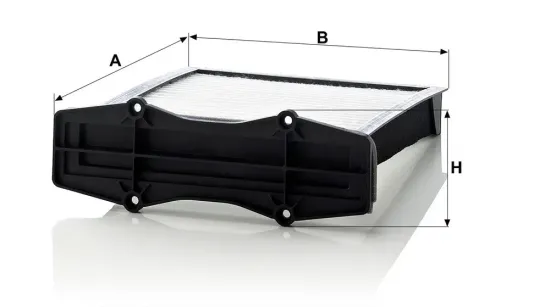 Filter, Innenraumluft unterhalb des Handschuhfaches MANN-FILTER CU 2423 Bild Filter, Innenraumluft unterhalb des Handschuhfaches MANN-FILTER CU 2423