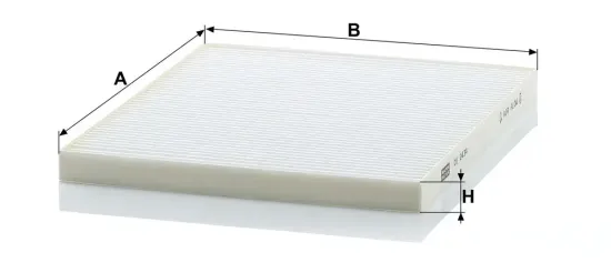 Filter, Innenraumluft hinter dem Handschuhfach MANN-FILTER CU 2434 Bild Filter, Innenraumluft hinter dem Handschuhfach MANN-FILTER CU 2434
