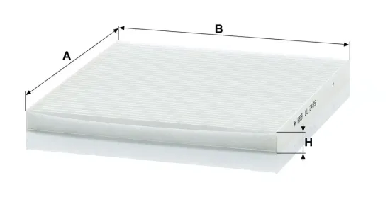 Filter, Innenraumluft Motorraum Fahrerseite, unter der Wasserkastenabdeckung MANN-FILTER CU 2435 Bild Filter, Innenraumluft Motorraum Fahrerseite, unter der Wasserkastenabdeckung MANN-FILTER CU 2435