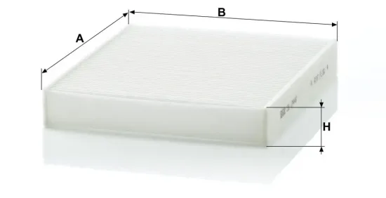 Filter, Innenraumluft Innenraum Fahrerseite MANN-FILTER CU 2440 Bild Filter, Innenraumluft Innenraum Fahrerseite MANN-FILTER CU 2440