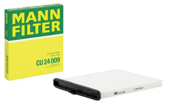 Filter, Innenraumluft hinter dem Handschuhfach MANN-FILTER CU 24 009 Bild Filter, Innenraumluft hinter dem Handschuhfach MANN-FILTER CU 24 009