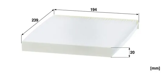 Filter, Innenraumluft unterhalb des Handschuhfaches MANN-FILTER CU 24 013 Bild Filter, Innenraumluft unterhalb des Handschuhfaches MANN-FILTER CU 24 013