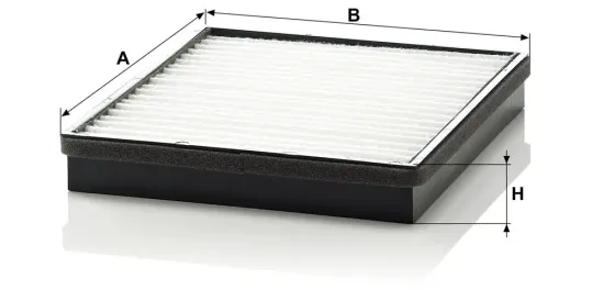 Filter, Innenraumluft hinter dem Handschuhfach MANN-FILTER CU 2520 Bild Filter, Innenraumluft hinter dem Handschuhfach MANN-FILTER CU 2520