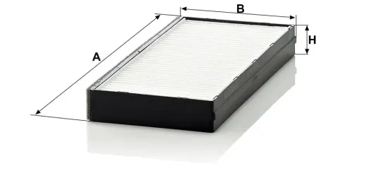 Filter, Innenraumluft hinter dem Handschuhfach MANN-FILTER CU 2521-2 Bild Filter, Innenraumluft hinter dem Handschuhfach MANN-FILTER CU 2521-2