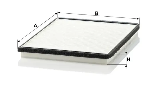 Filter, Innenraumluft hinter dem Handschuhfach MANN-FILTER CU 2530 Bild Filter, Innenraumluft hinter dem Handschuhfach MANN-FILTER CU 2530