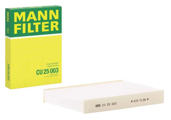 Filter, Innenraumluft unter der Mittelkonsole MANN-FILTER CU 25 003 Bild Filter, Innenraumluft unter der Mittelkonsole MANN-FILTER CU 25 003