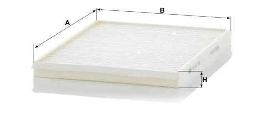 Filter, Innenraumluft Motorraum Beifahrerseite, unter der Wasserkastenabdeckung MANN-FILTER CU 25 031 Bild Filter, Innenraumluft Motorraum Beifahrerseite, unter der Wasserkastenabdeckung MANN-FILTER CU 25 031