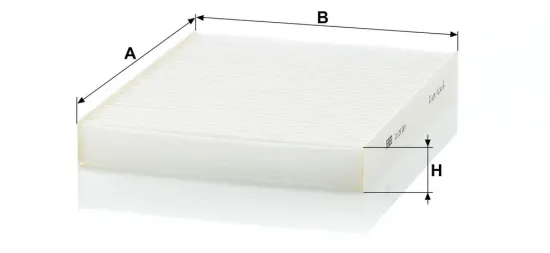 Filter, Innenraumluft hinter dem Handschuhfach MANN-FILTER CU 26 001 Bild Filter, Innenraumluft hinter dem Handschuhfach MANN-FILTER CU 26 001