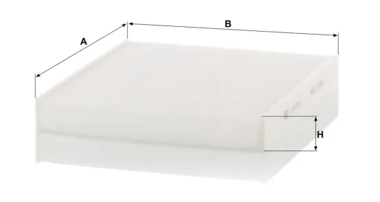 Filter, Innenraumluft hinter dem Handschuhfach MANN-FILTER CU 26 009 Bild Filter, Innenraumluft hinter dem Handschuhfach MANN-FILTER CU 26 009