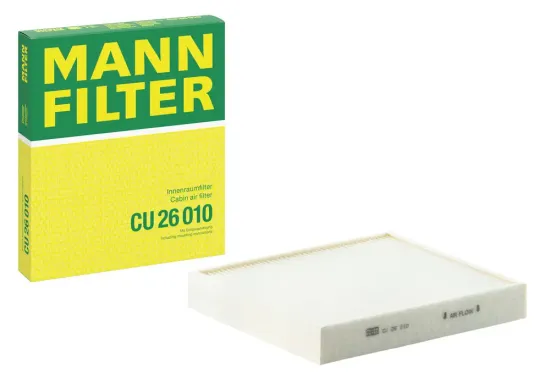 Filter, Innenraumluft unterhalb des Handschuhfaches MANN-FILTER CU 26 010 Bild Filter, Innenraumluft unterhalb des Handschuhfaches MANN-FILTER CU 26 010