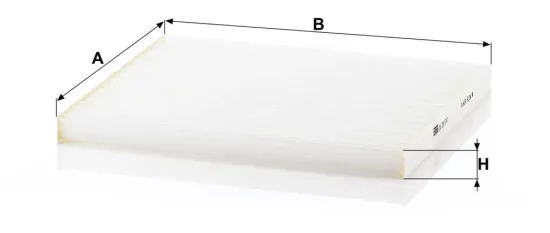 Filter, Innenraumluft hinter dem Handschuhfach MANN-FILTER CU 26 017 Bild Filter, Innenraumluft hinter dem Handschuhfach MANN-FILTER CU 26 017