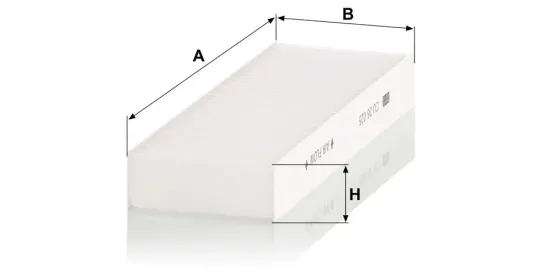 Filter, Innenraumluft unter der Mittelkonsole MANN-FILTER CU 26 025-2 Bild Filter, Innenraumluft unter der Mittelkonsole MANN-FILTER CU 26 025-2