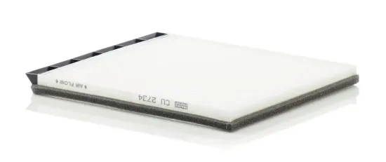 Filter, Innenraumluft Motorraum Fahrerseite, unter der Wasserkastenabdeckung MANN-FILTER CU 2734 Bild Filter, Innenraumluft Motorraum Fahrerseite, unter der Wasserkastenabdeckung MANN-FILTER CU 2734