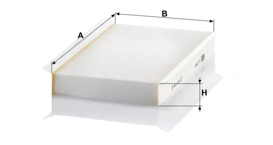 Filter, Innenraumluft hinter dem Handschuhfach MANN-FILTER CU 2747 Bild Filter, Innenraumluft hinter dem Handschuhfach MANN-FILTER CU 2747