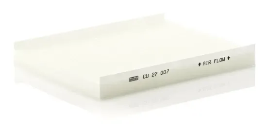 Filter, Innenraumluft hinter dem Handschuhfach MANN-FILTER CU 27 007 Bild Filter, Innenraumluft hinter dem Handschuhfach MANN-FILTER CU 27 007