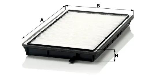 Filter, Innenraumluft hinter dem Handschuhfach MANN-FILTER CU 2835 Bild Filter, Innenraumluft hinter dem Handschuhfach MANN-FILTER CU 2835