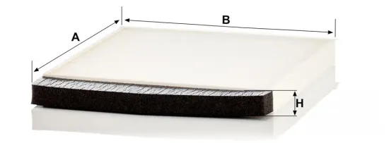 Filter, Innenraumluft unterhalb des Handschuhfaches MANN-FILTER CU 2855 Bild Filter, Innenraumluft unterhalb des Handschuhfaches MANN-FILTER CU 2855