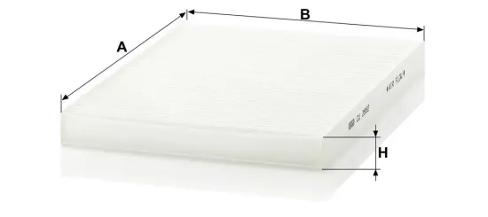 Filter, Innenraumluft Motorraum Beifahrerseite, unter der Wasserkastenabdeckung MANN-FILTER CU 2882 Bild Filter, Innenraumluft Motorraum Beifahrerseite, unter der Wasserkastenabdeckung MANN-FILTER CU 2882