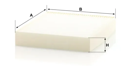 Filter, Innenraumluft unterhalb des Handschuhfaches MANN-FILTER CU 28 009 Bild Filter, Innenraumluft unterhalb des Handschuhfaches MANN-FILTER CU 28 009
