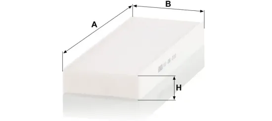 Filter, Innenraumluft Motorraum Beifahrerseite, unter der Wasserkastenabdeckung MANN-FILTER CU 28 010 Bild Filter, Innenraumluft Motorraum Beifahrerseite, unter der Wasserkastenabdeckung MANN-FILTER CU 28 010