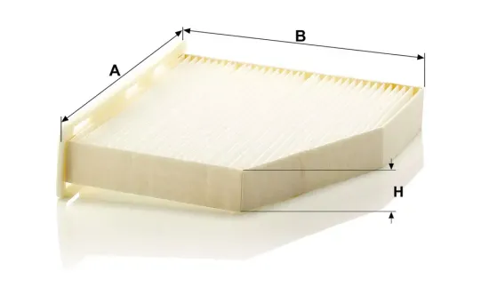 Filter, Innenraumluft unterhalb des Handschuhfaches MANN-FILTER CU 2939 Bild Filter, Innenraumluft unterhalb des Handschuhfaches MANN-FILTER CU 2939