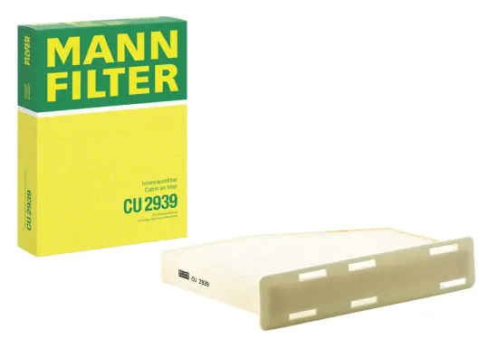 Filter, Innenraumluft unterhalb des Handschuhfaches MANN-FILTER CU 2939 Bild Filter, Innenraumluft unterhalb des Handschuhfaches MANN-FILTER CU 2939