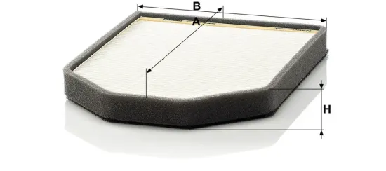 Filter, Innenraumluft Motorhaube MANN-FILTER CU 2949-2 Bild Filter, Innenraumluft Motorhaube MANN-FILTER CU 2949-2